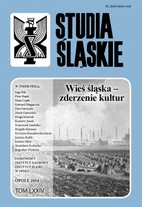Studia Śląskie tom 74