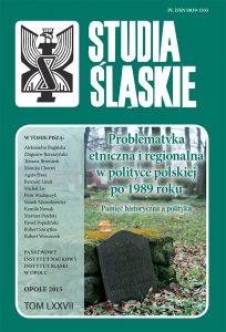 Studia Śląskie tom 77